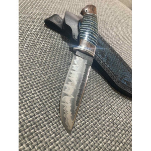 ШТОРМ ніж ручної роботи Олександра Репи, сталь - Ді- 69 МП в обкладинках багатошарового ламінату через нікель, 67-68 HRC. Photo 3